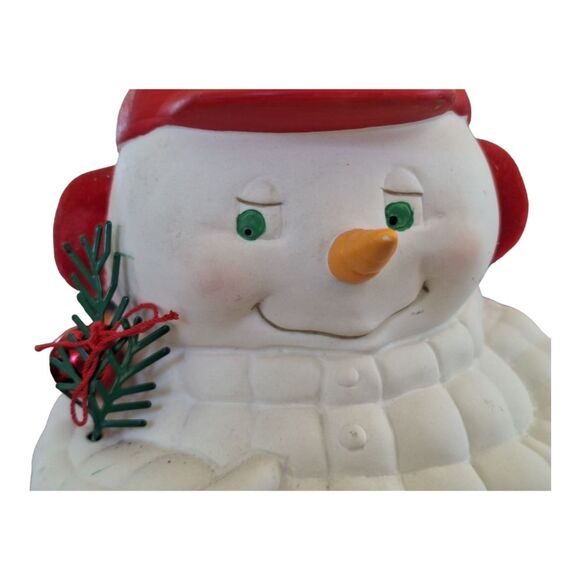 Dept 56 Bank Snowpinion Frozen Assets Porcelain Christmas Snowman Retired - Picture 3 of 13